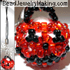 3D Beaded Halloween Pumpkin