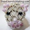 Beaded Pig Charm