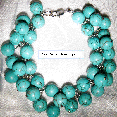 Blue Marble Bracelet