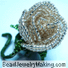 beaded champagne rose