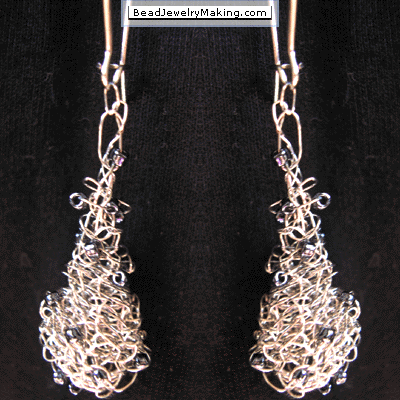 Crochet Wire Earring