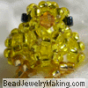 Beaded Yellow Canary Bird