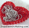 beaded heart basket