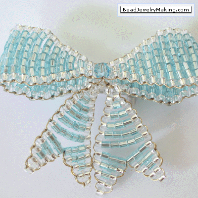 Turquoise Ribbon Brooch