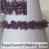 Beaded Purple Bead Bracelet