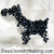 Beaded Black Schnauzer