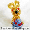 Beaded Gold Rabbit