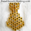 Beaded Gold Tie