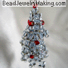 Beaded Ice Blue Christmas Tree