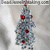 Ice Blue Beaded Christmas Tree