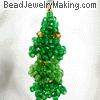 Beaded Mix Green Christmas Tree
