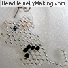 Beaded Mouse Earring