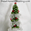 Beaded Snow Frost Christmas Tree
