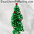 Sparkling Bead Green Christmas Tree