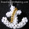 Beaded Anchor Charm