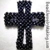 Beaded Open Cross