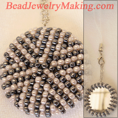 Beaded Mirror Charm