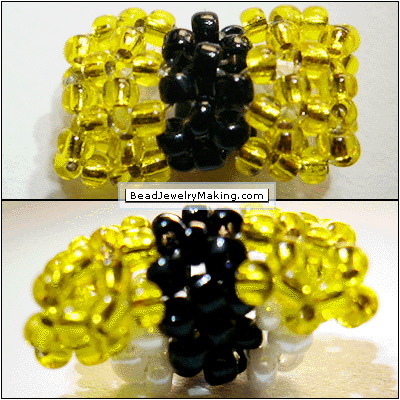 Beaded Tamago Egg Sushi Charm