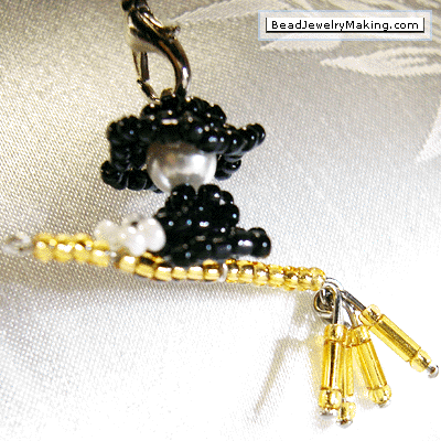 Beaded Witch Charm