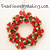 Beaded Christmas Wreath Charm