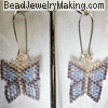 Peyote Butterfly Earrings