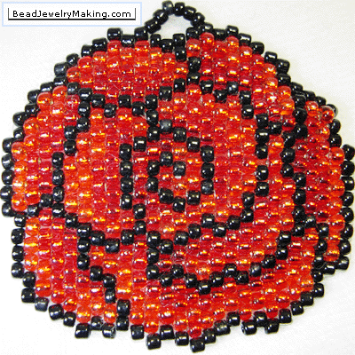 Peyote Rose Pendant