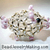 Beaded Pig Charm