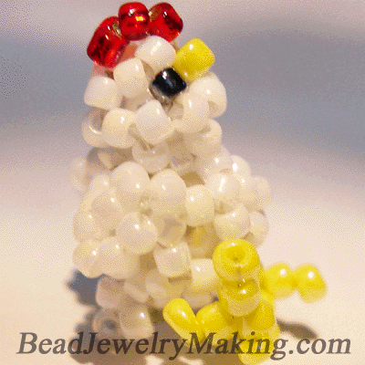 Beaded 3D Chicken