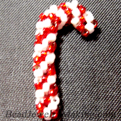 Beaded Candy Cane