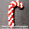 Beaded Candy Cane