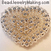 Beaded Double Heart