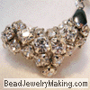 Beaded Rhinestone Heart