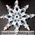 beaded star snowflake