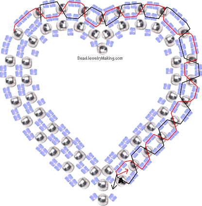 Beaded Heart tutorial