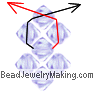 Beaded Crystal Earring Tutorial Step 2