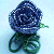 Purple Rose Brooch
