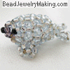 beaded blue seal