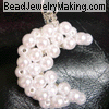 beaded moon pendant