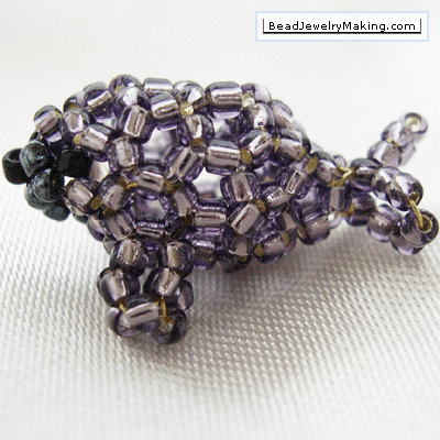 Beaded Purple Seal