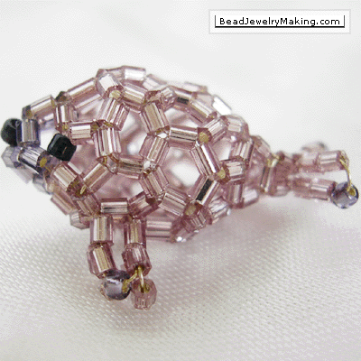 Beaded Violet Seal