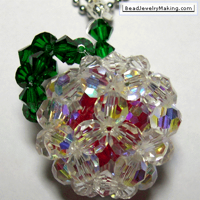 Crystal Apple Charm