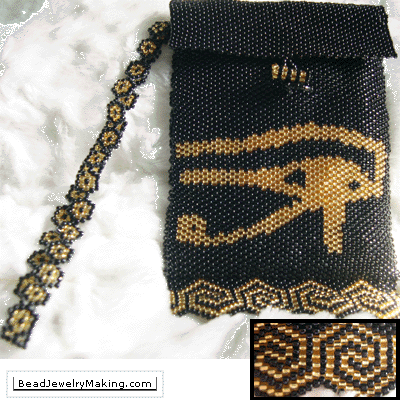 Beaded Egypt Purse