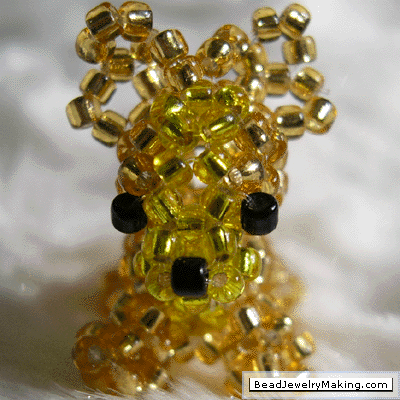 Beaded Golden Chihuahua Dog