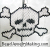 halloween skull pendant