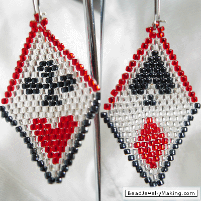 Playing Card Earring