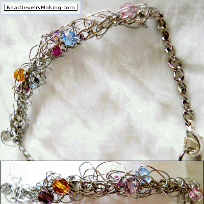 Wire Crochet Bracelet