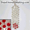 Beaded bugle pendant