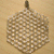 beaded honeycomb pendant