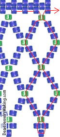 Bead Netting Instruction Step 2