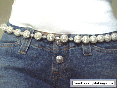 Beaded Ball Belt